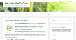 Desktop Screenshot of meridianhealthclinic.com